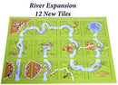 Carcassonne Game (New Edition)_ for 2 to 5 Players _ Includes River Expansion & The Abbot Expansion _ Bonus 2 Gold Drawstring Storage Bags by Z-Man Games - SportsnToys