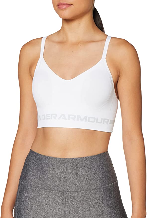 Under Armour Women's Seamless Low Impact Long Bra - Large - SportsnToys