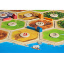 Catan 5th Edition Board Game with Catan 5-6 Player Extension Bundle | Includes Convenient Drawstring Storage Bag with Game Players Logo Printed - SportsnToys