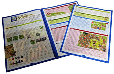 Carcassonne Game (New Edition)_ for 2 to 5 Players _ Includes River Expansion & The Abbot Expansion _ Bonus 2 Gold Drawstring Storage Bags by Z-Man Games - SportsnToys