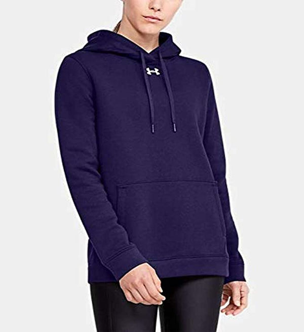 Under Armour Women's UA Hustle Fleece Hoodie Purple - XL - SportsnToys