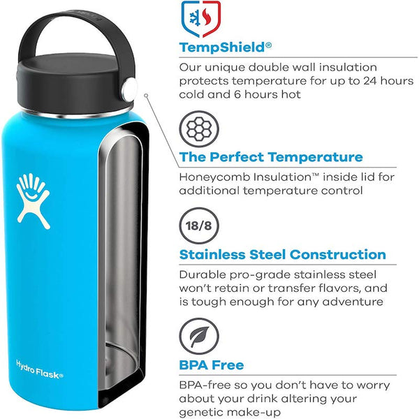 Hydro Flask Water Bottle Stainless Steel Vacuum Insulated