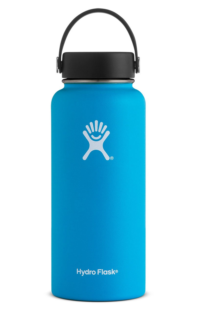 Hydro Flask Water Bottle - Stainless Steel & Vacuum Insulated - Wide Mouth  with Leak Proof Flex Cap - 32 oz
